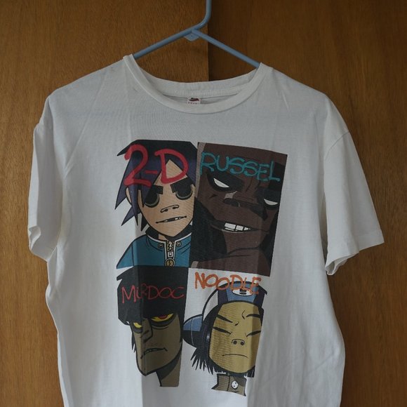 Vintage Smart Blanks The Gorillaz Large White T-Shirt RN# 147948 - Picture 14 of 16